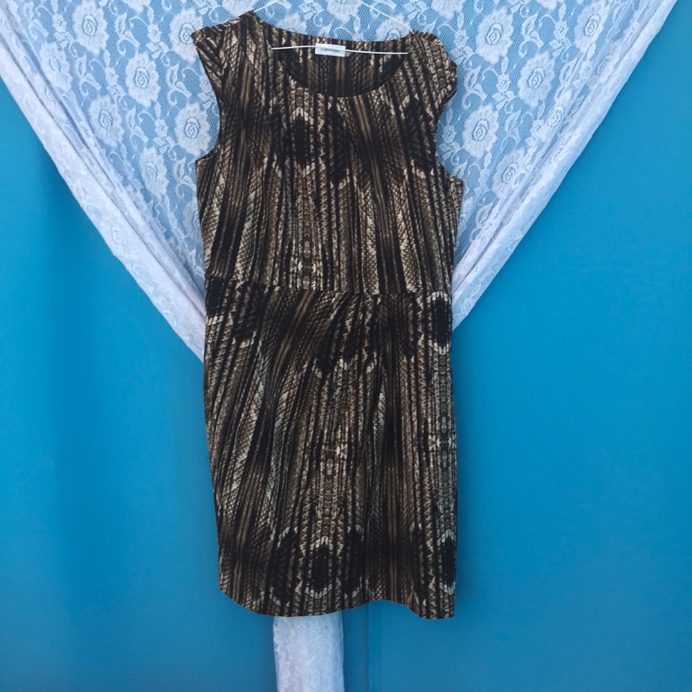 Calvin Klein dress with rushing design by waist